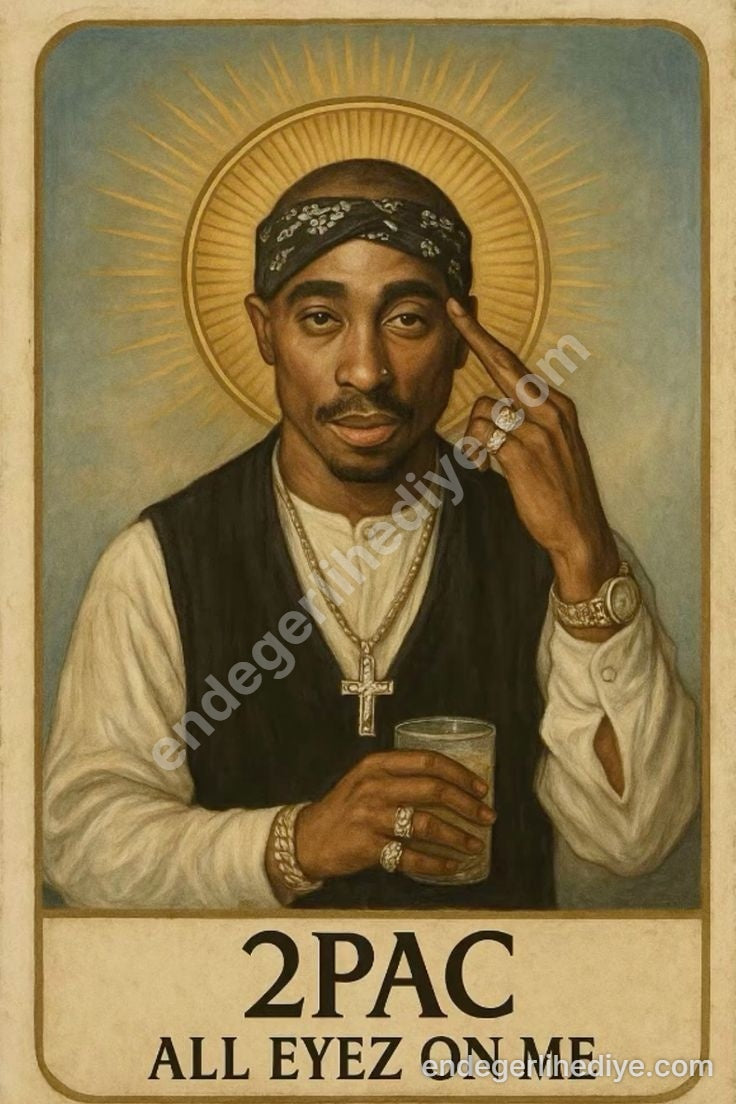 Tupac "All Eyez On Me" Kanvas Tablo - Efsanevi Duvar Sanatı