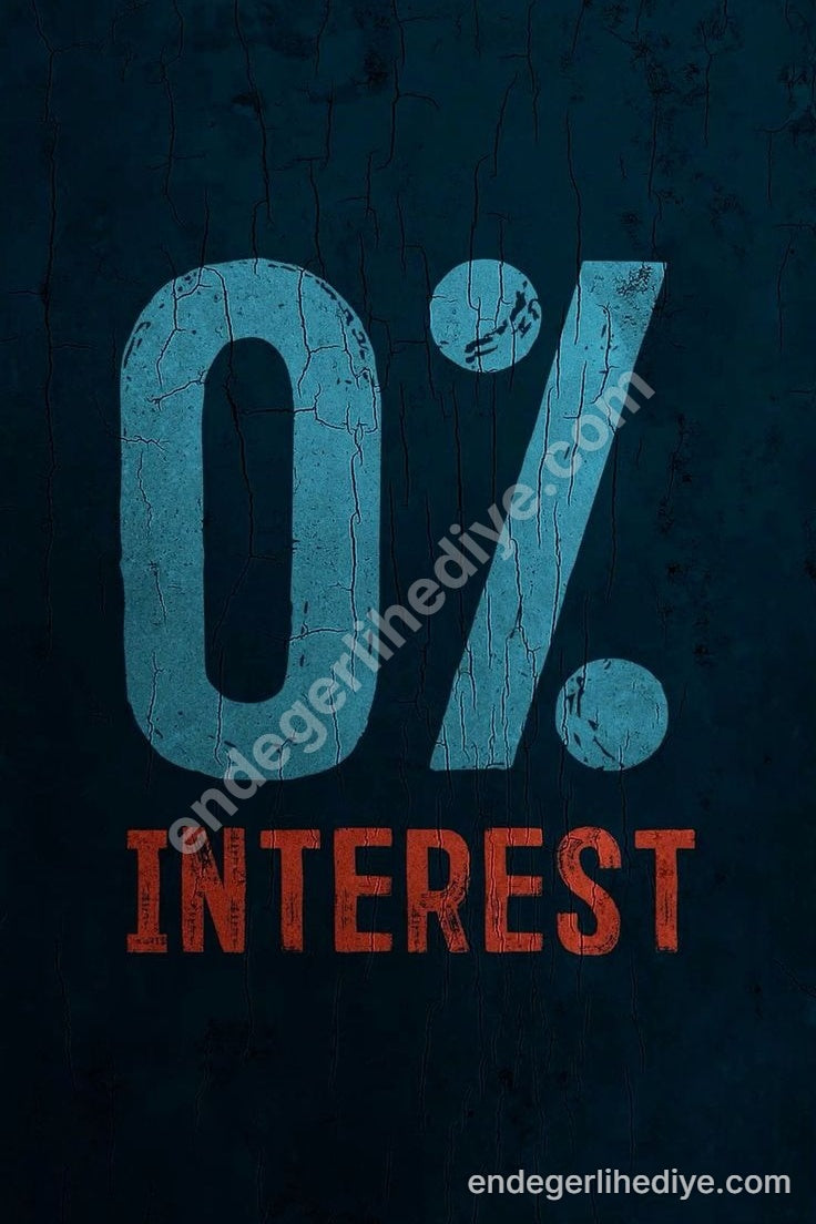 0% Interest Sanatsal Grunge Kanvas Tablo