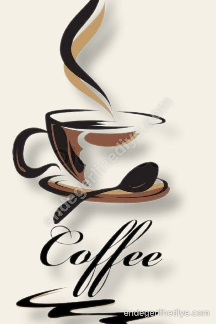 Zarif Kahve Esintisi Kanvas Tablo