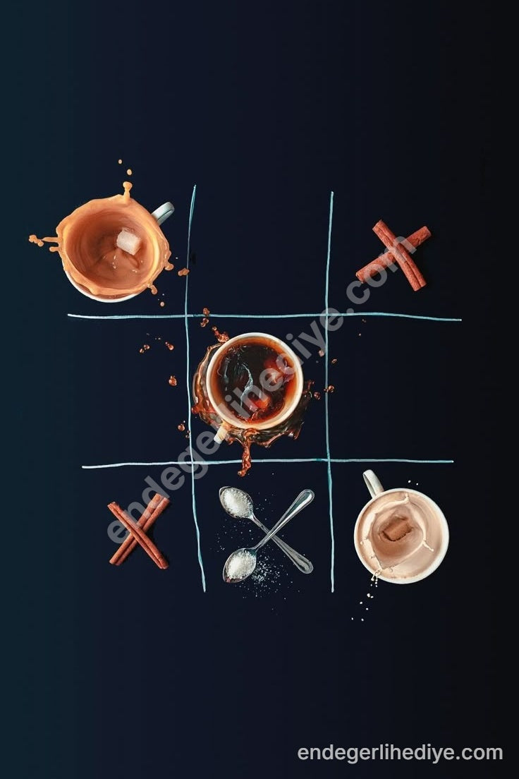 Kahve ve Oyun Sanatı Kanvas Tablo