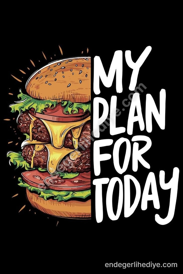 Gurme Burger Benim Günüm Kanvas Tablo