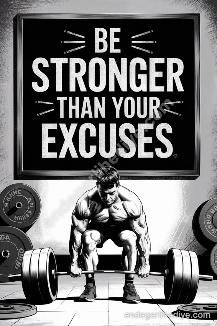 Engellerden Güçlü Ol: Deadlift Motivasyon Kanvas Tablosu