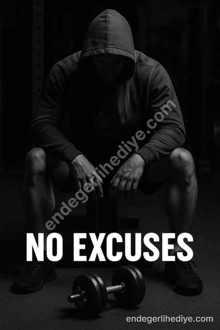 Mazeret Yok: Fitness ve İrade Kanvas Tablo