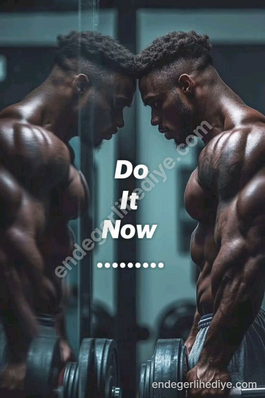 "Şimdi Yap" Motivasyon Kanvas Tablosu - Fitness Gücü