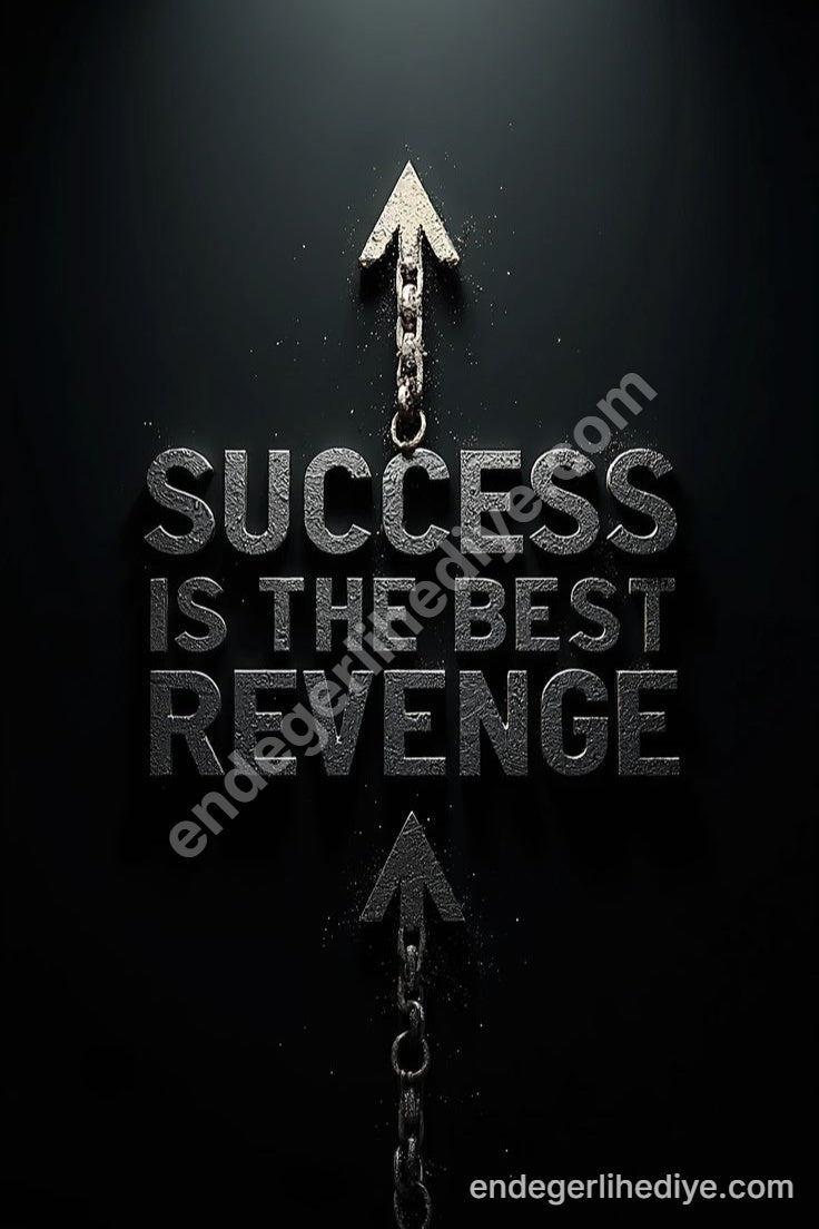 Başarı En İyi İntikamdır: Zincirleme Yükseliş Kanvas Tablo