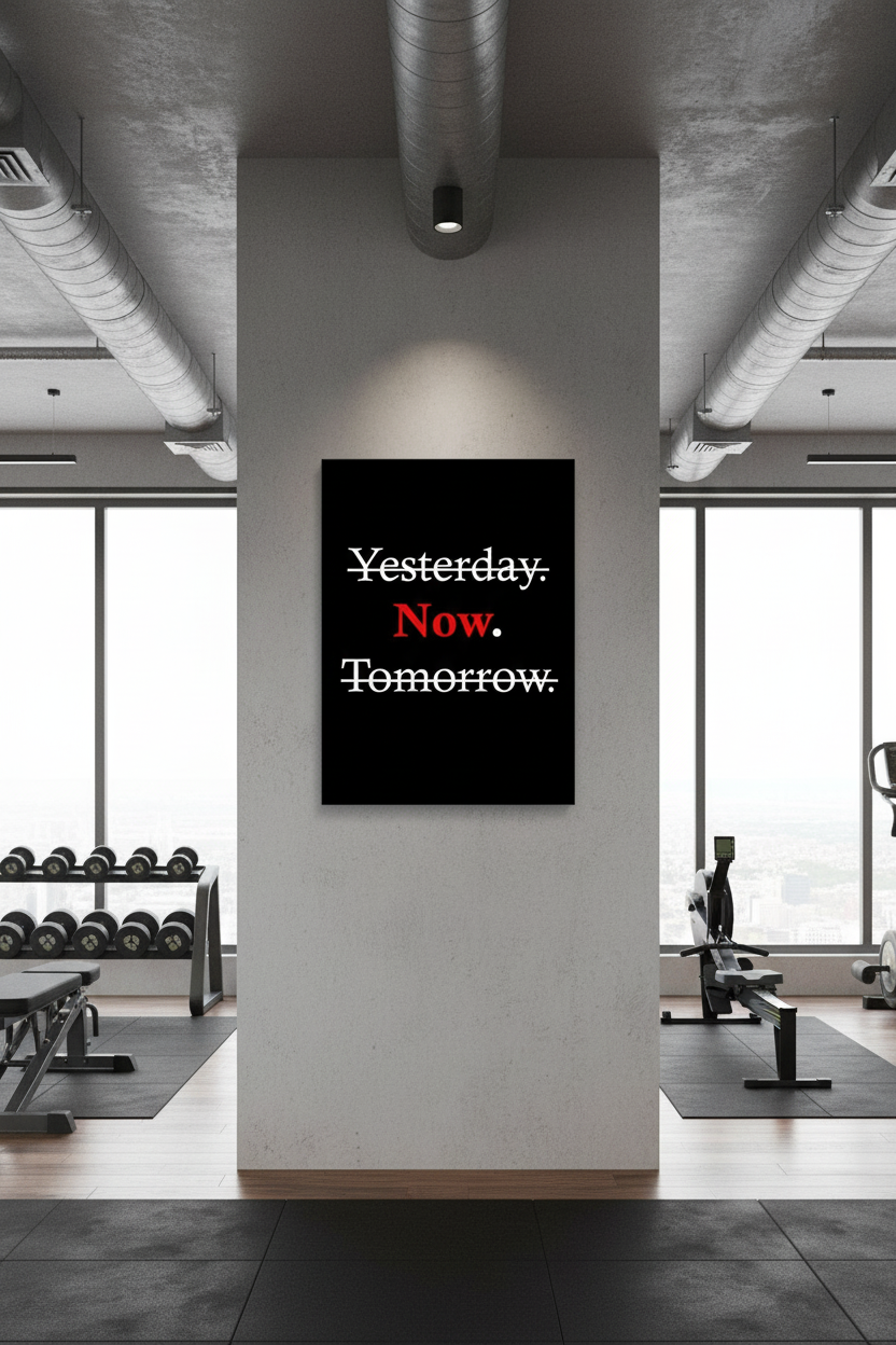 Şimdi Zamanı: Motivasyonel Kanvas Tablo