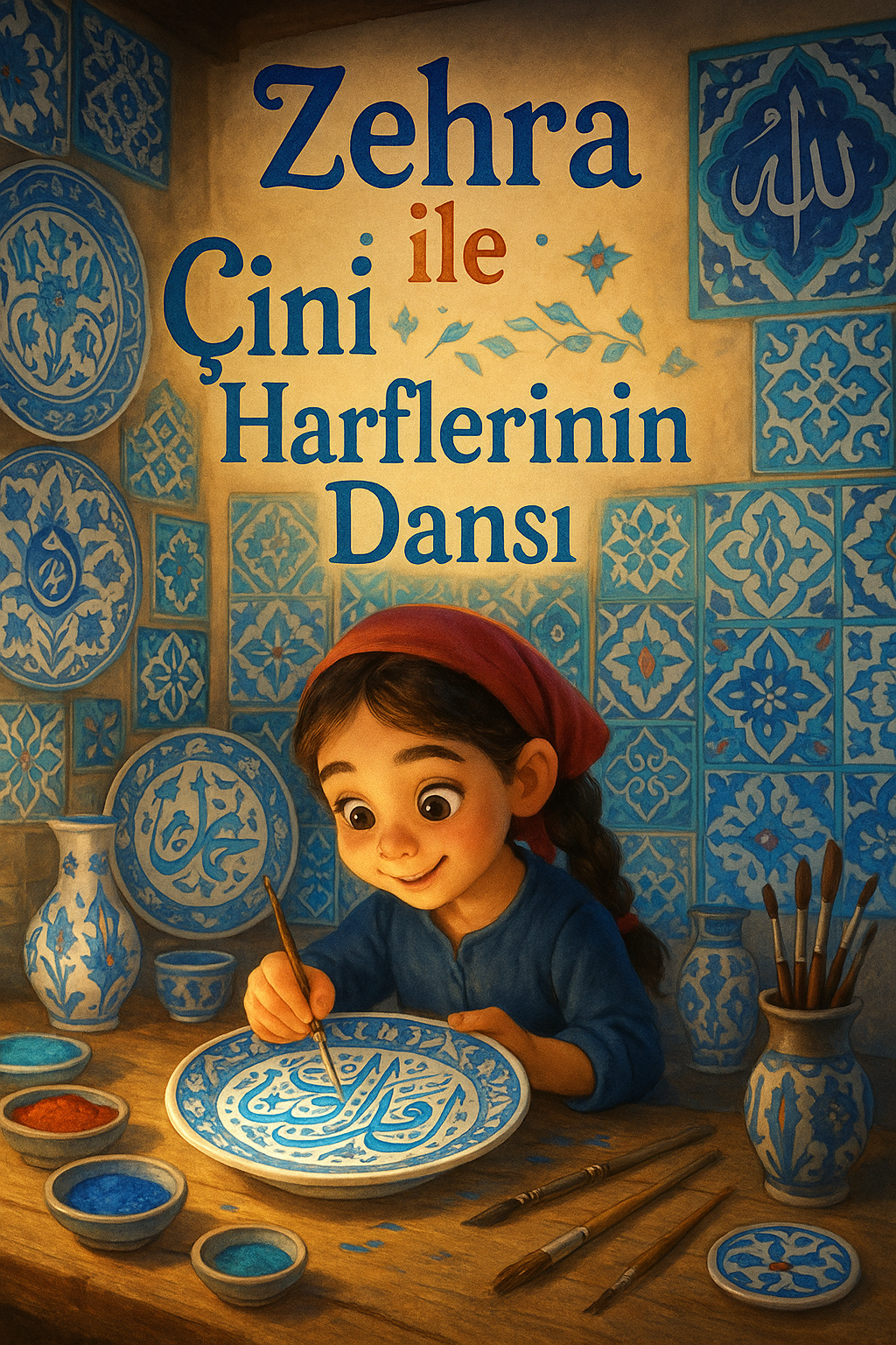 🎨 Zehra ile Çini Harflerinin Dansı - Renkler, desenler ve dualar aynı tabakta buluşur.