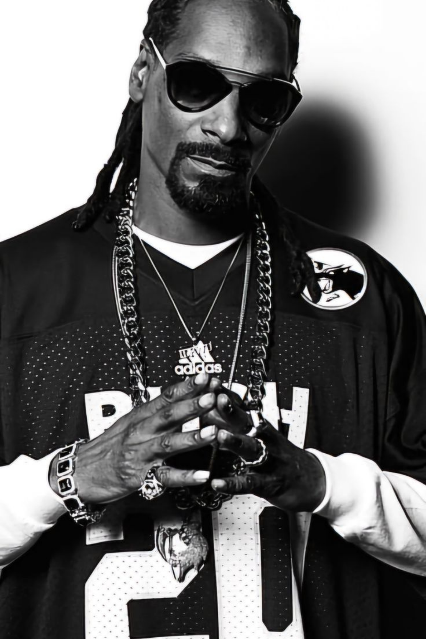 Hip-Hop Ruh – Siyah Beyaz Maskülen Portre Kanvas Tablo