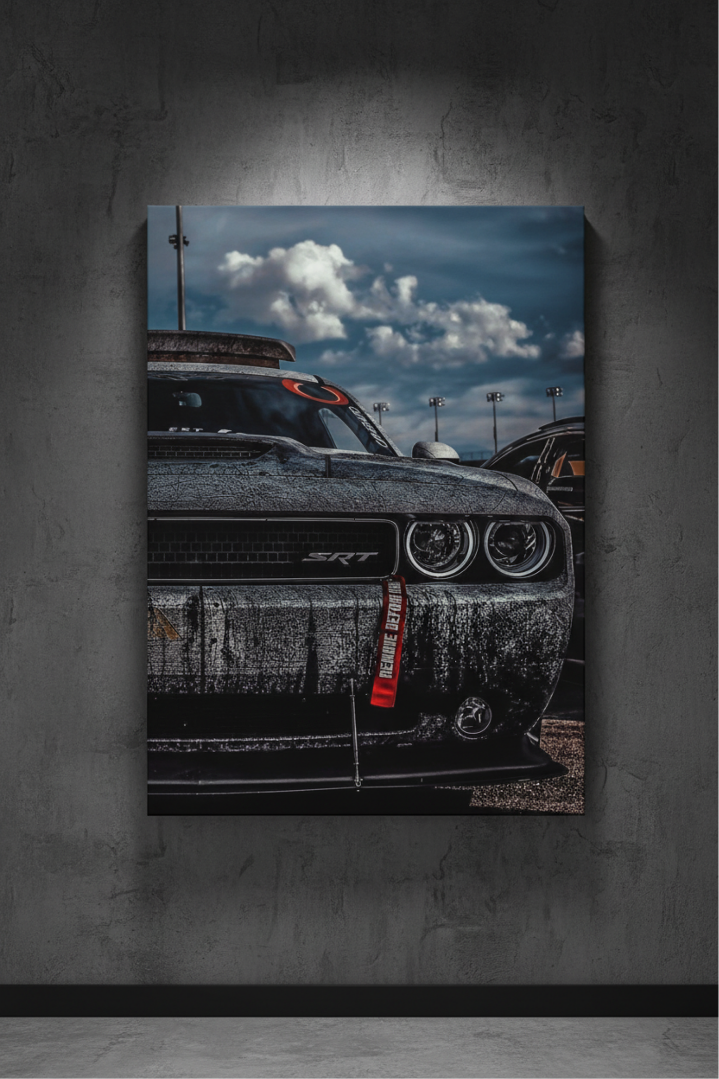 SRT Güç ve Karanlık – Sinematik Otomobil Kanvas Tablo