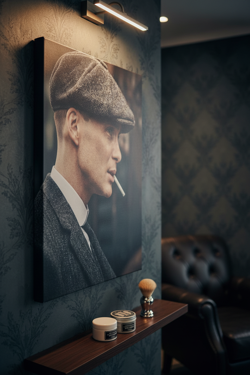 Asil Beyefendi: Peaky Stil Kanvas Tablo