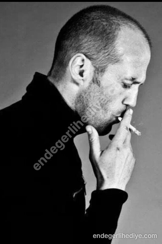 Siyah Beyaz Düşünceler: Erkek Silüeti Kanvas Tablo