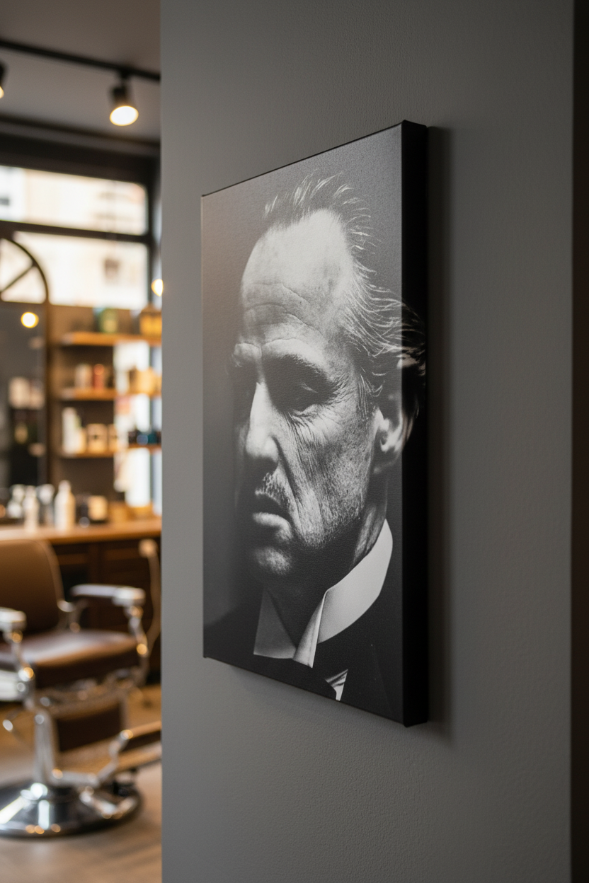 Efsanevi Karakter: Sinematik Portre Kanvas Tablo