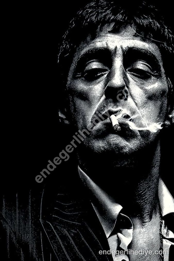 Scarface Efsanesi: Karizma ve Cesaret Kanvas Tablo