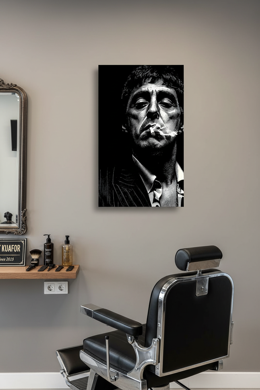 Scarface Efsanesi: Karizma ve Cesaret Kanvas Tablo