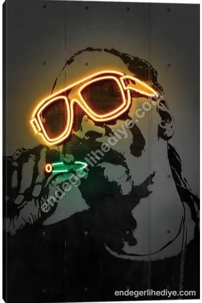 Snoop Dogg Neon Işıklar Sanat Kanvas Tablo