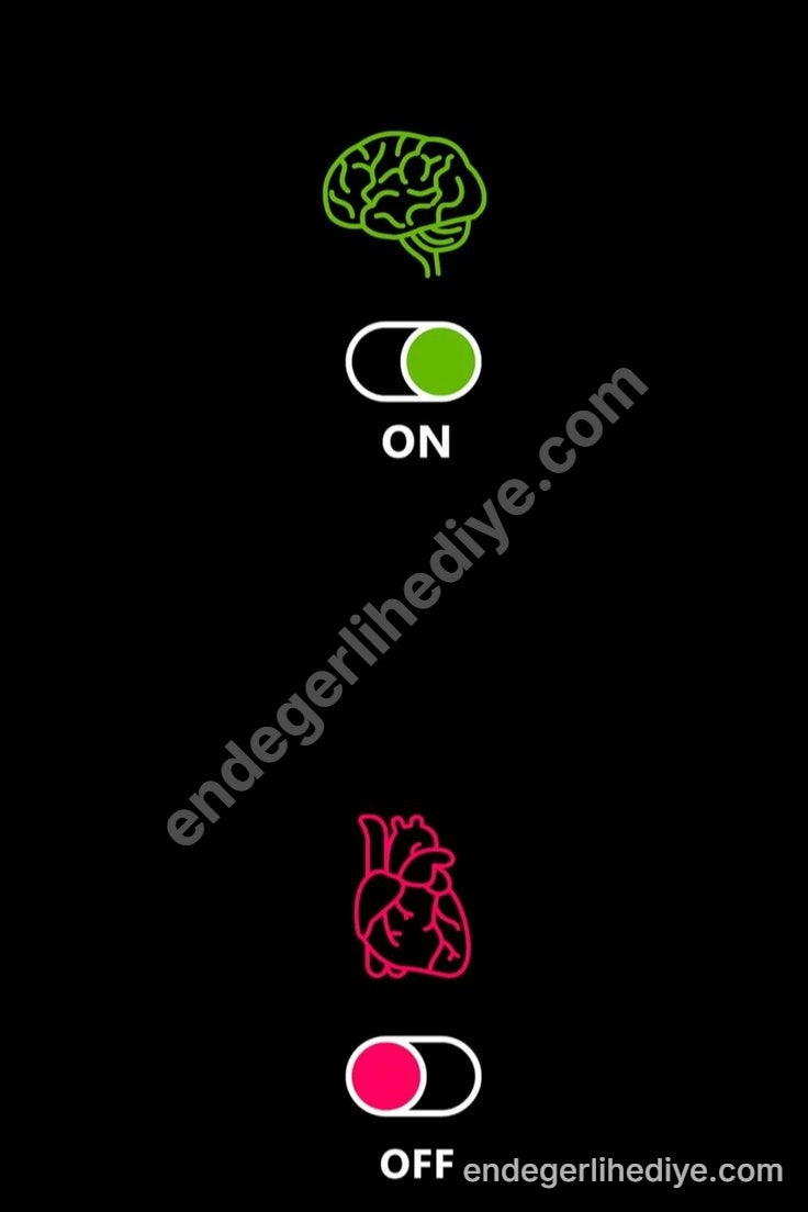 Akıl Açık, Kalp Kapalı – Modern Sanat Kanvas Tablo