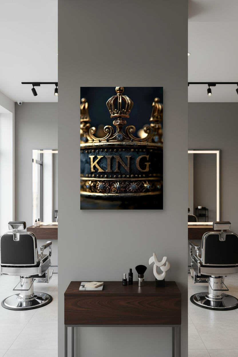 Görkemli Kral Taçı Kanvas Tablo - King Koleksiyonu