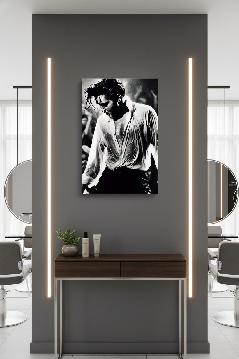 Elvis Presley Terli Sahne Performansı Kanvas Tablo