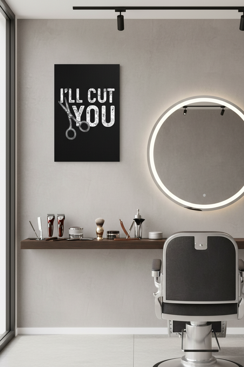 Bay Kuaför Esprisi: 'Seni Keseceğim' Duvar Sanatı