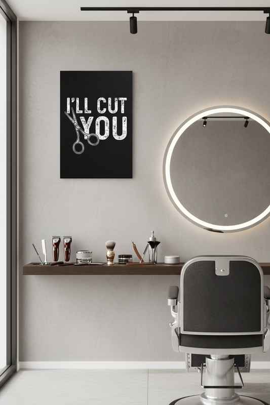 Bay Kuaför Esprisi: 'Seni Keseceğim' Duvar Sanatı