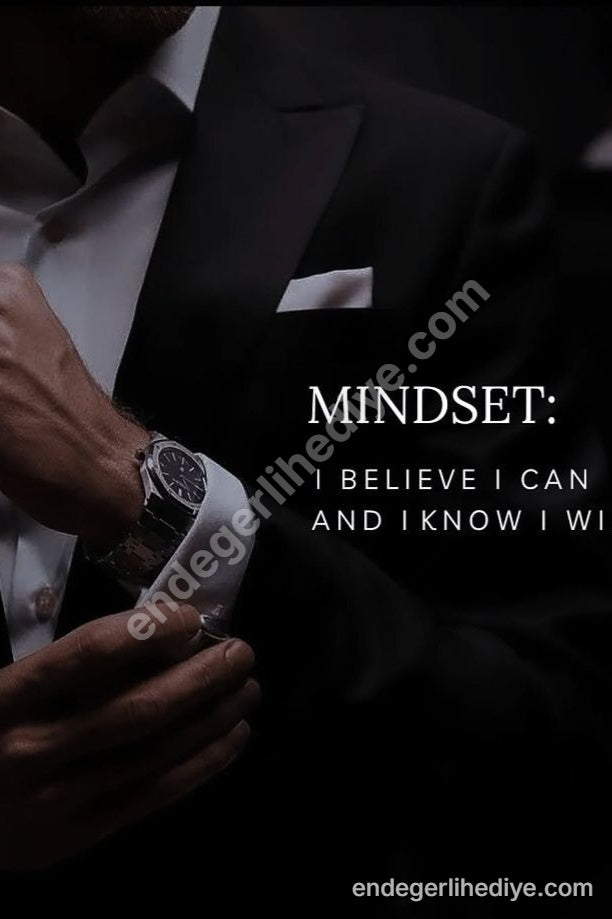 Mindset: İnanıyorum, Yapacağım Lüks Kanvas Tablo