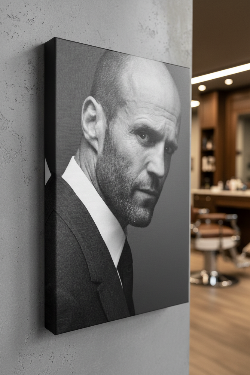 Siyah Beyaz Karizma: Beyefendi Portresi Kanvas Tablo