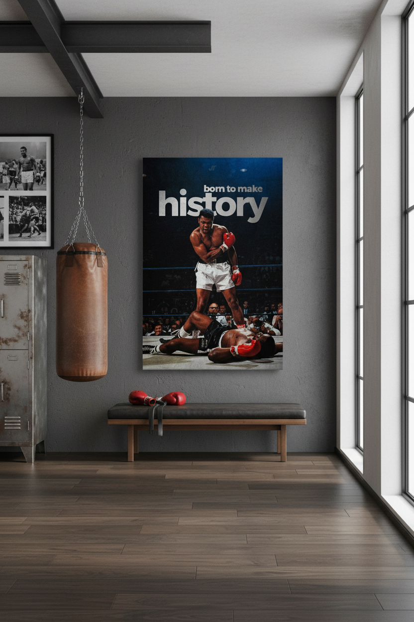 Muhammed Ali: Tarih Yazan An Kanvas Tablo