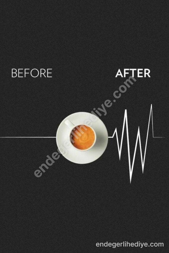 Kahve Etkisi: Enerji Dalgaları Kanvas Tablo