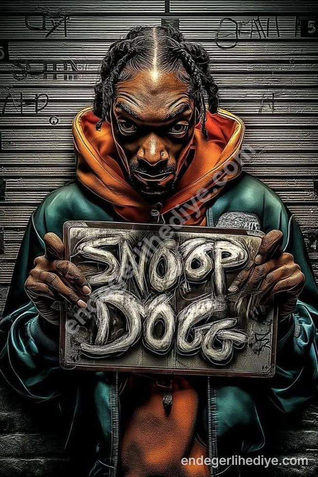 Snoop Dogg Mugshot Sanat Kanvas Tablo