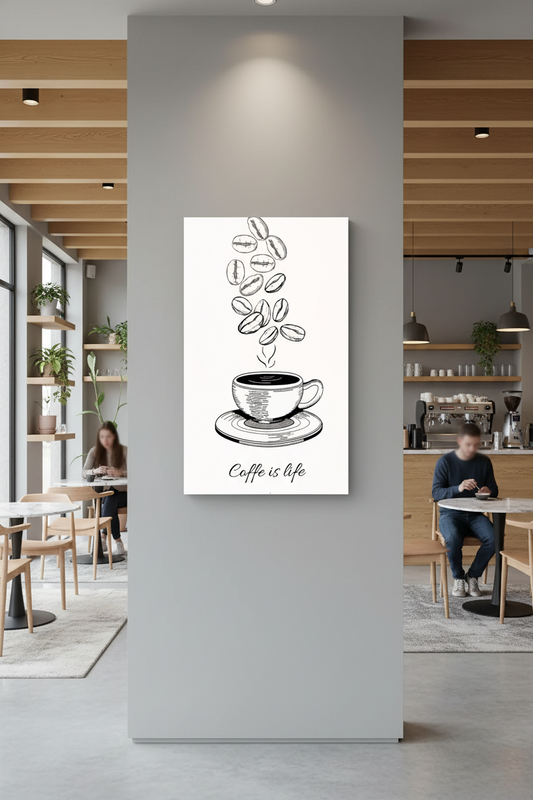 Hayat Kahvedir: Çekirdekten Fincana Sanatsal Kanvas Tablo