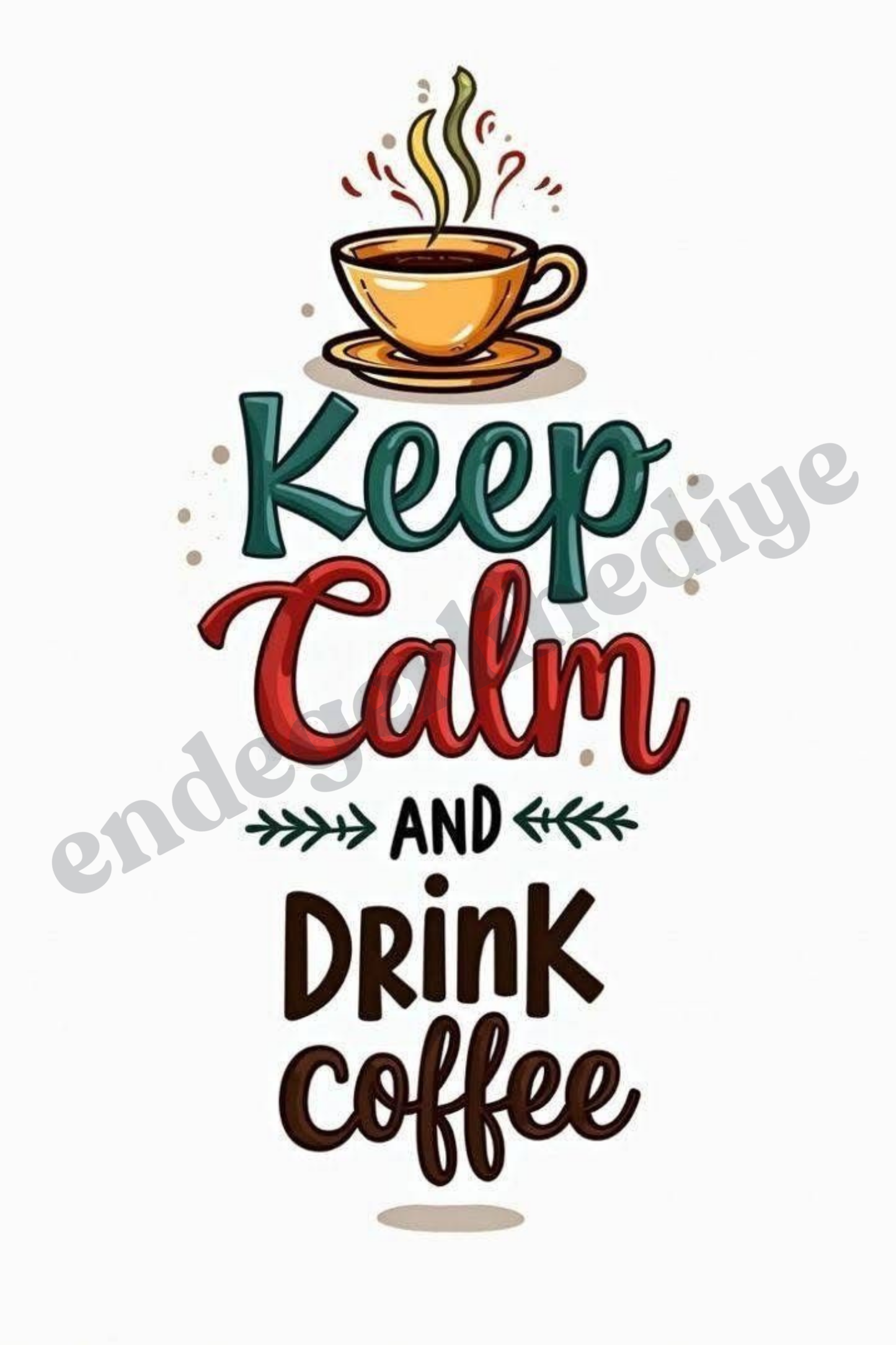 Keep Calm & Drink Coffee Canvas 40x60