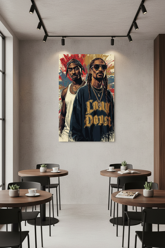 Tupac ve Snoop Dogg Efsanesi Kanvas Tablo