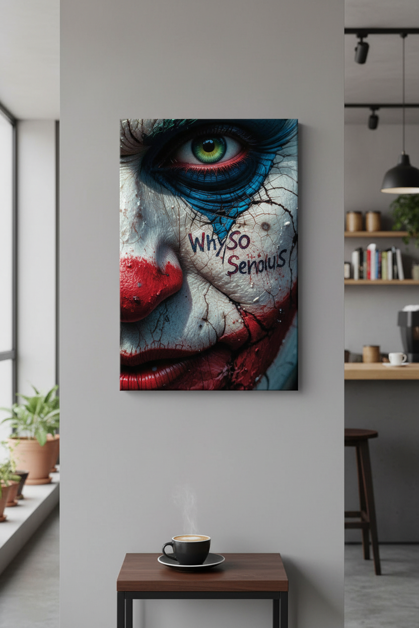 Joker Why So Serious Sanatsal Kanvas Tablo