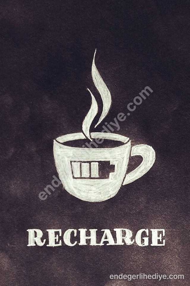 Recharge Enerjisi: Kahve Tutkunları İçin Sanatsal Kanvas Tablo