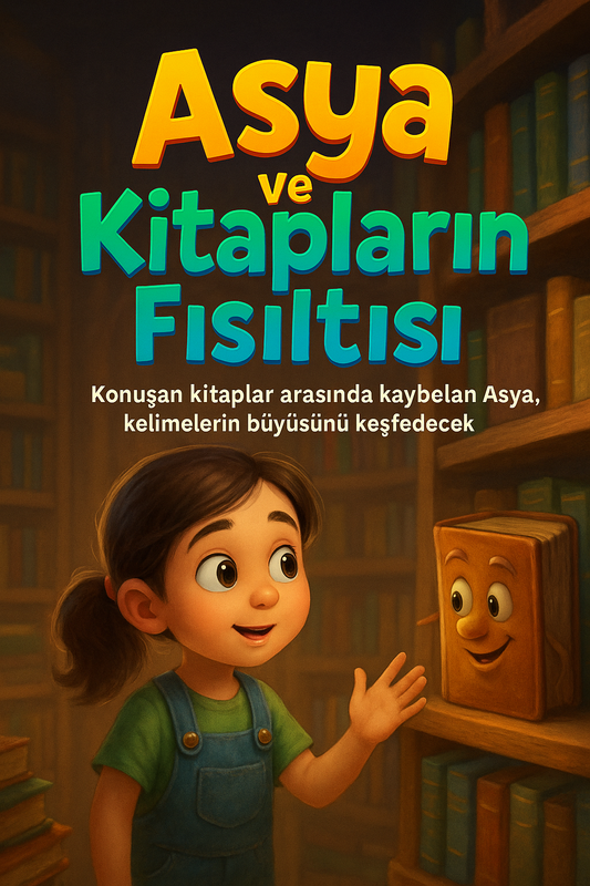 📚 Asya ve Kitapların Fısıltısı - Konuşan kitaplar arasında kaybolan Asya, kelimelerin büyüsünü keşfedecek!