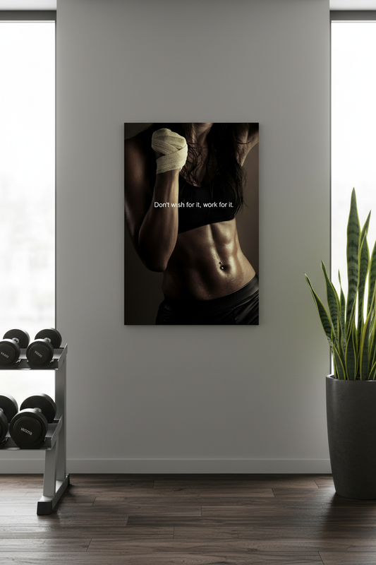 Çalışma Ruhu: İstemek Yetmez Kanvas Tablo