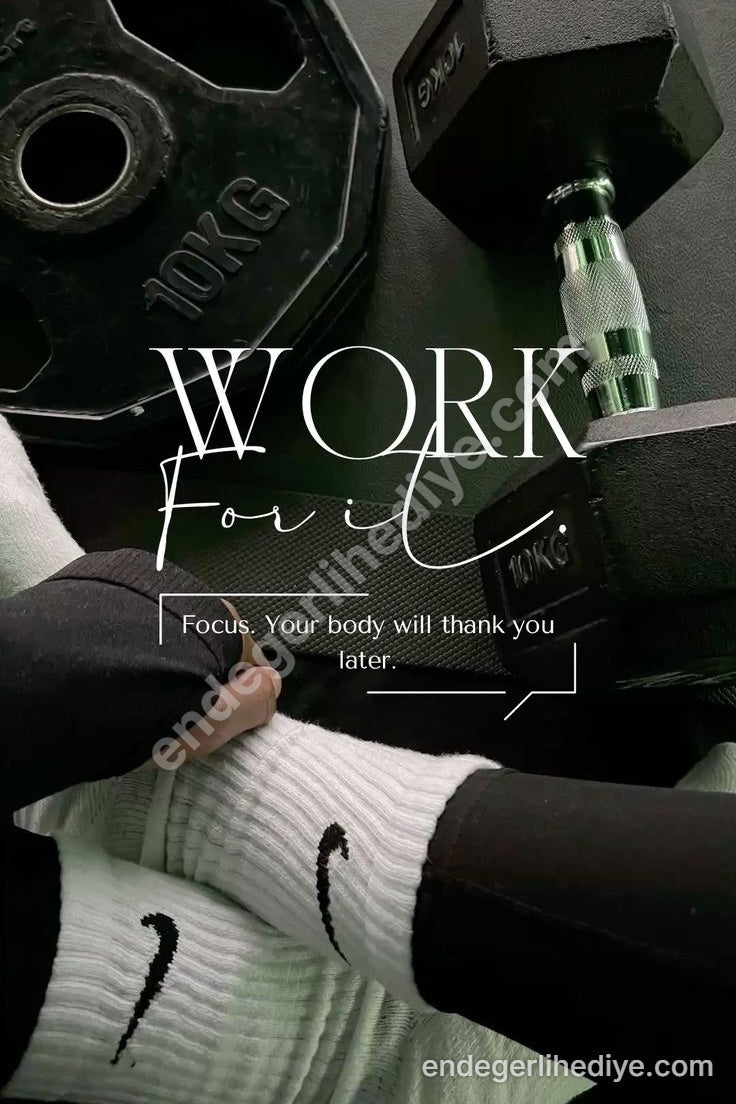 WORK For It Motivasyon Kanvas Tablosu