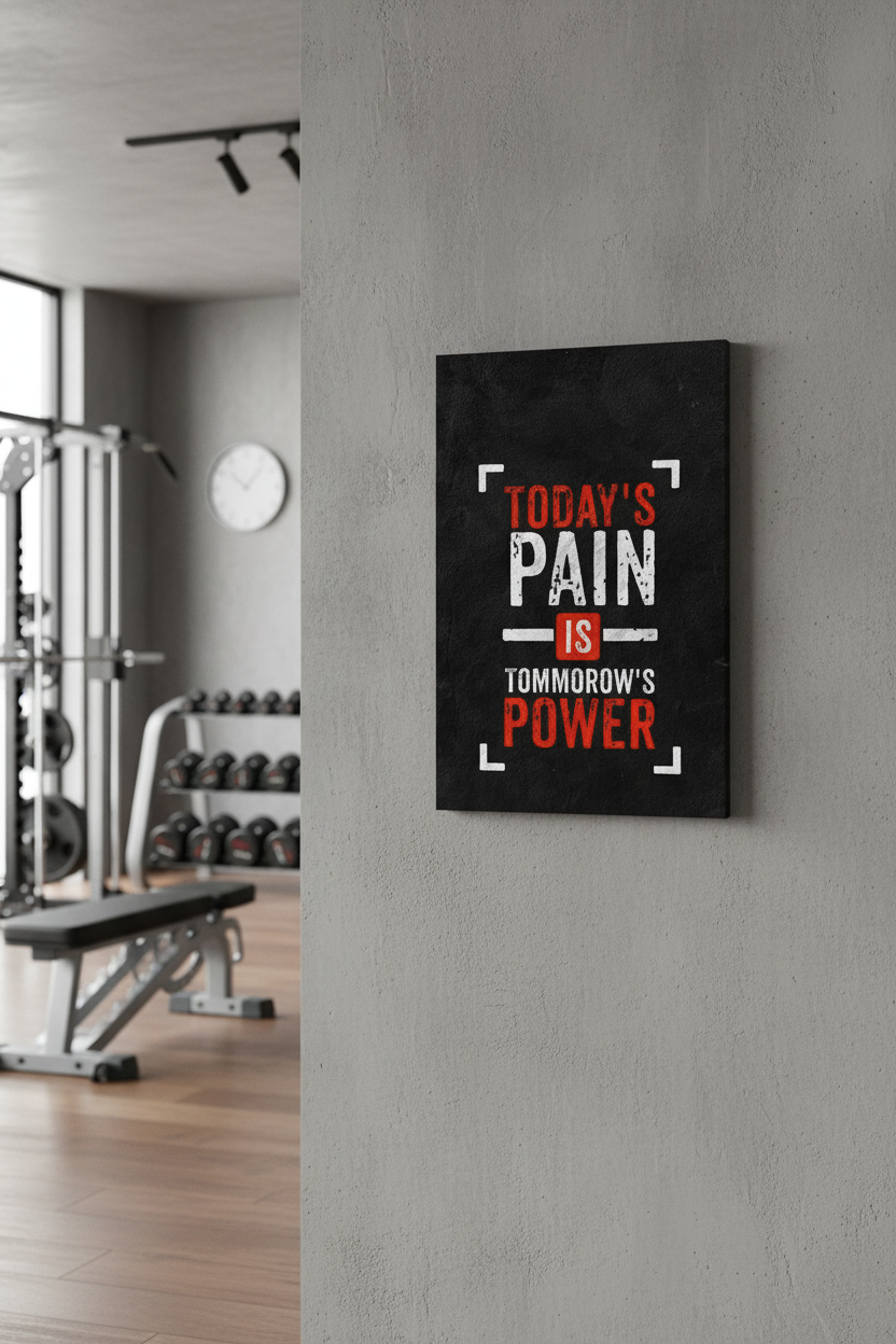Bugünün Acısı Yarının Gücü Kanvas Tablo