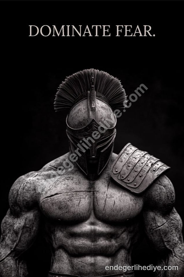 Korkuyu Hükmet: Spartan Savaşçı Kanvas Tablo