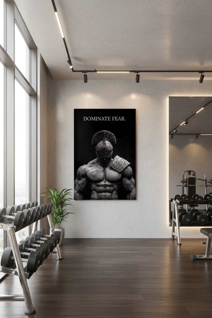 Korkuyu Hükmet: Spartan Savaşçı Kanvas Tablo