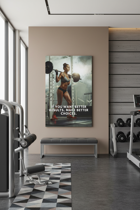 Güçlü Kadın Motivasyonu Kanvas Tablo: Daha İyi Seçimler