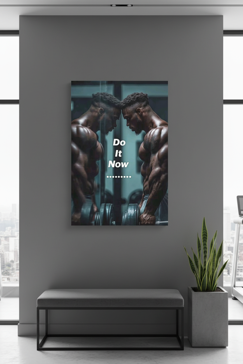 "Şimdi Yap" Motivasyon Kanvas Tablosu - Fitness Gücü