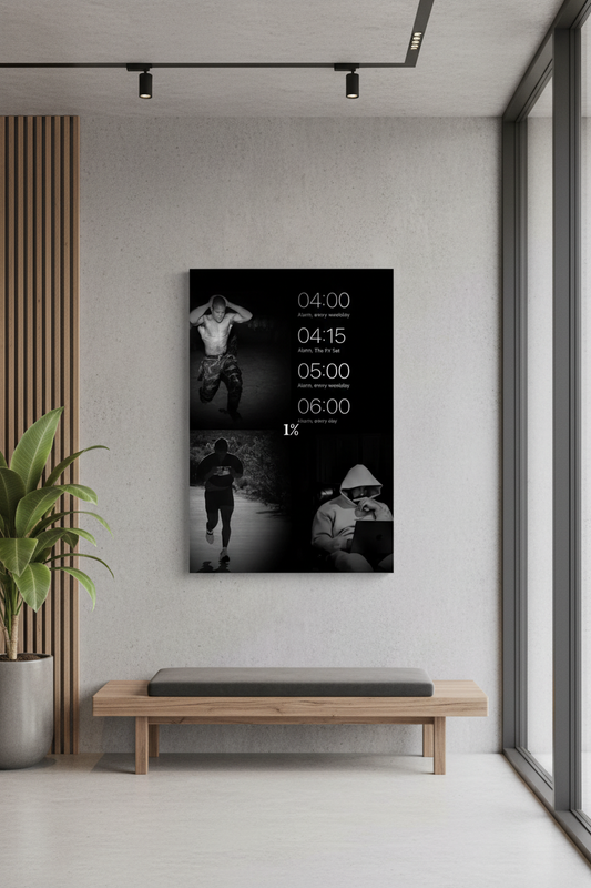 Şafak Vakti Disiplini: %1'lik Başarı Yolu Kanvas Tablo