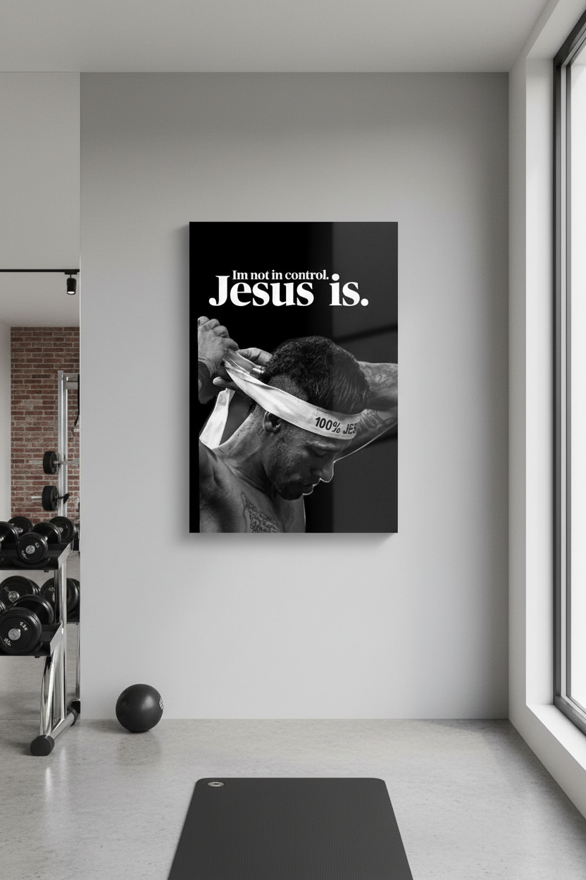 İlham Veren Ruh: İsa Kontrolde Kanvas Tablo