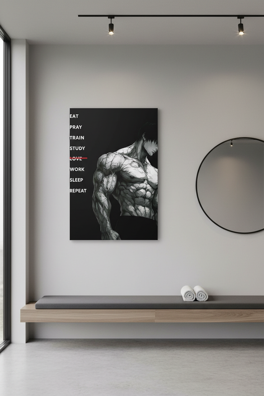 Grindset: Yemek, Antrenman, Tekrar Duvar Sanatı