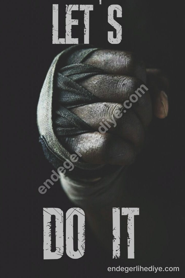 Motivasyon Gücü: Hadi Yapalım Kanvas Tablo