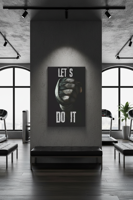 Motivasyon Gücü: Hadi Yapalım Kanvas Tablo