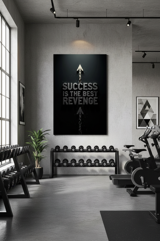 Başarı En İyi İntikamdır: Zincirleme Yükseliş Kanvas Tablo