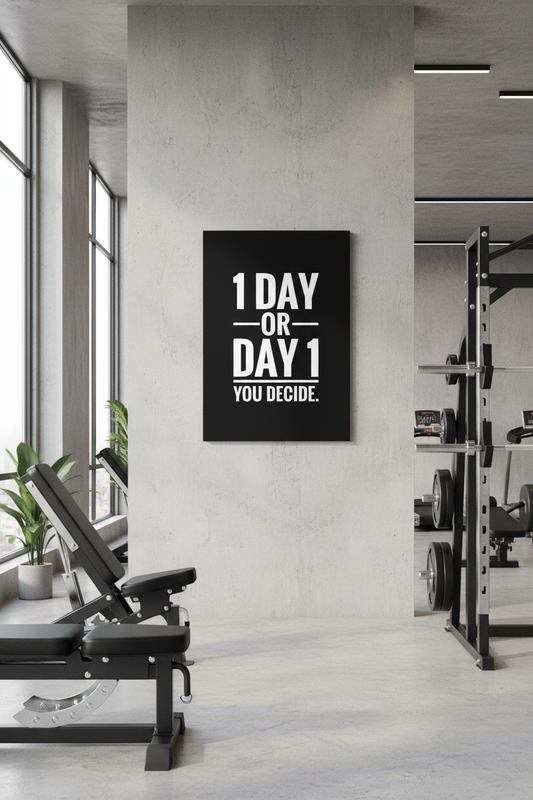 1 Gün mü, Gün 1 mi? Karar Senin Kanvas Tablo