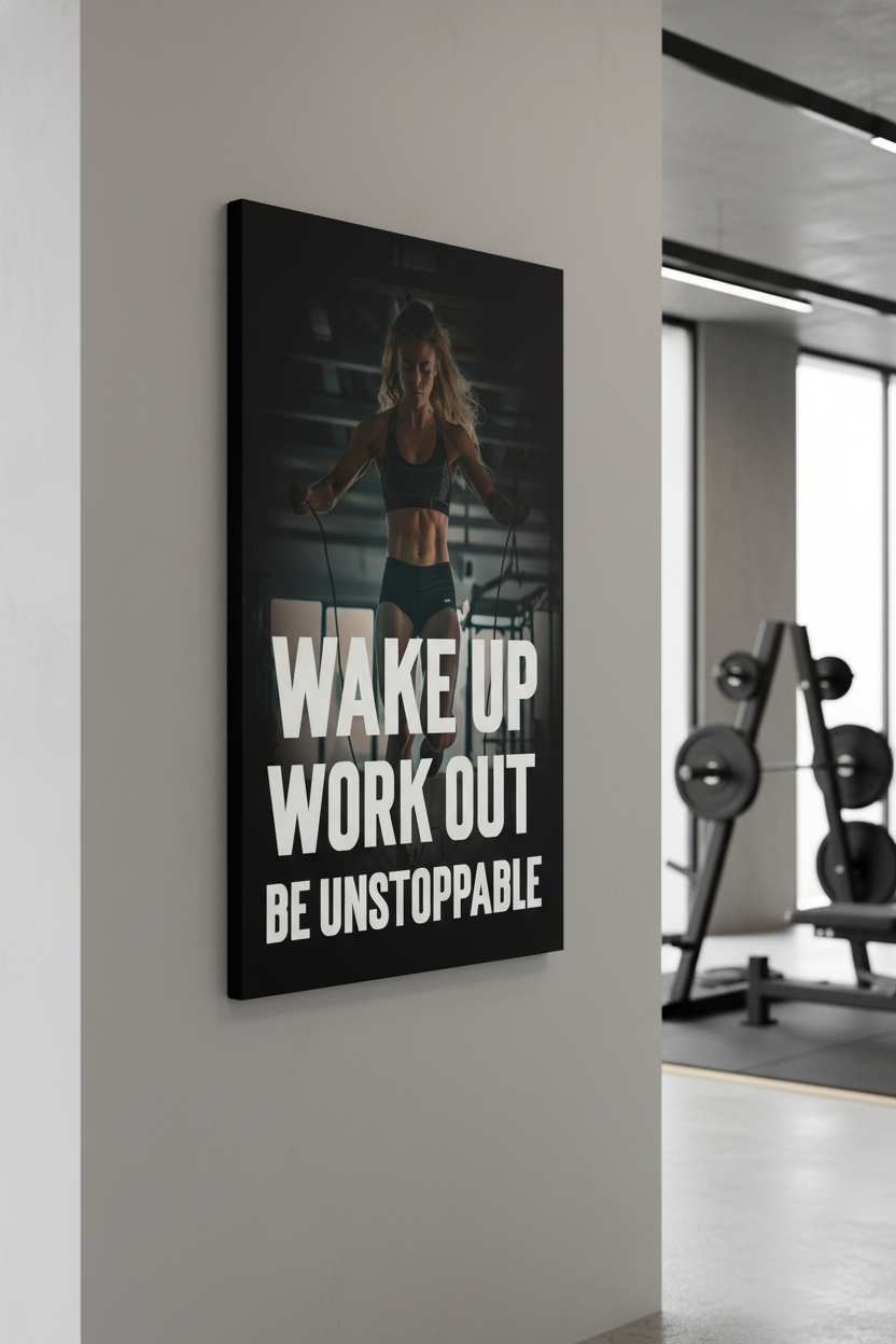 Uyan Harekete Geç Durdurulamaz Ol Kanvas Tablo